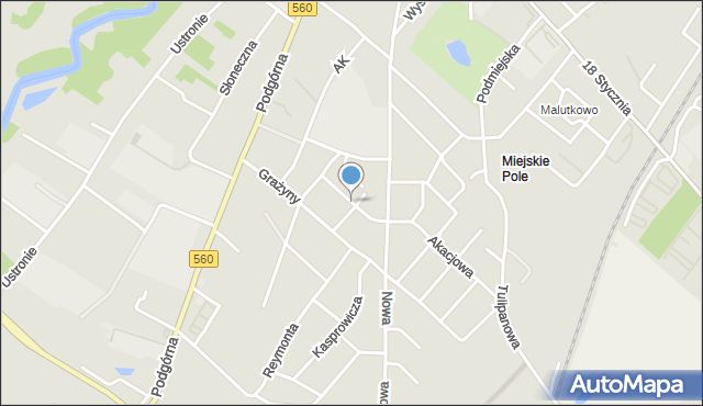 Brodnica, Króla Bolesława Chrobrego, mapa Brodnica