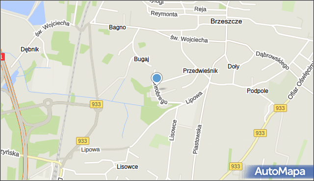 Brzeszcze, Króla Bolesława Chrobrego, mapa Brzeszcze