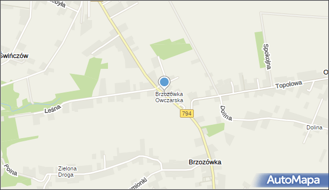 Brzozówka gmina Zielonki, Krakowska, mapa Brzozówka gmina Zielonki