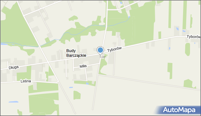 Budy Barcząckie, Kresowa, mapa Budy Barcząckie