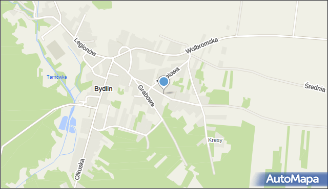 Bydlin, Krakowska, mapa Bydlin