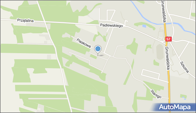 Chorzele powiat przasnyski, Królowej Bony, mapa Chorzele powiat przasnyski