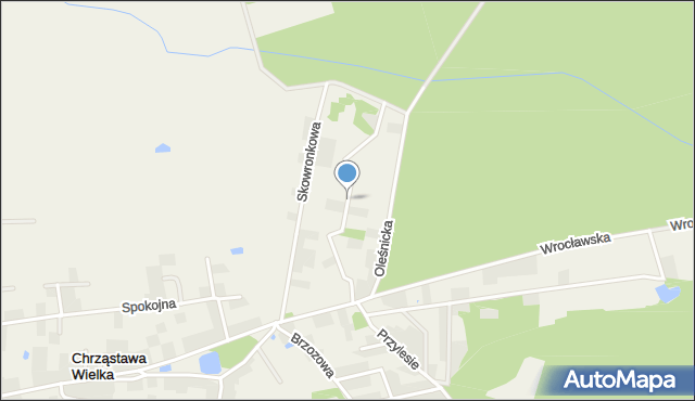 Chrząstawa Wielka, Krucza, mapa Chrząstawa Wielka