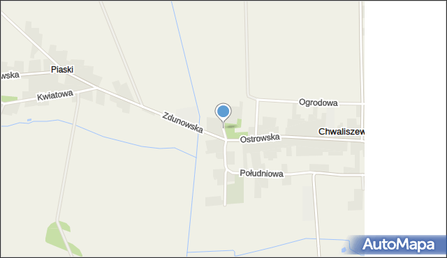 Chwaliszew, Krótka, mapa Chwaliszew