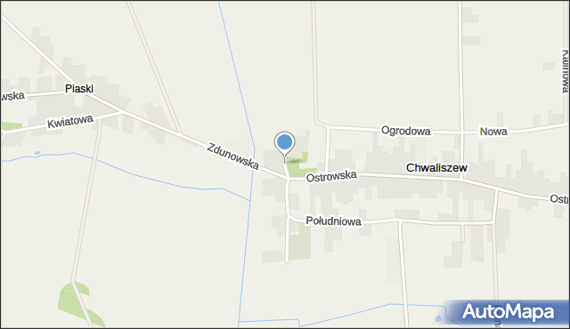 Chwaliszew, Krótka, mapa Chwaliszew