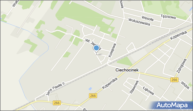 Ciechocinek, Królowej Jadwigi, mapa Ciechocinek