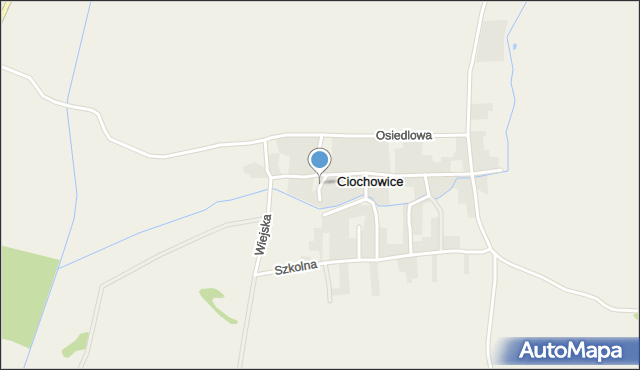 Ciochowice, Krótka, mapa Ciochowice