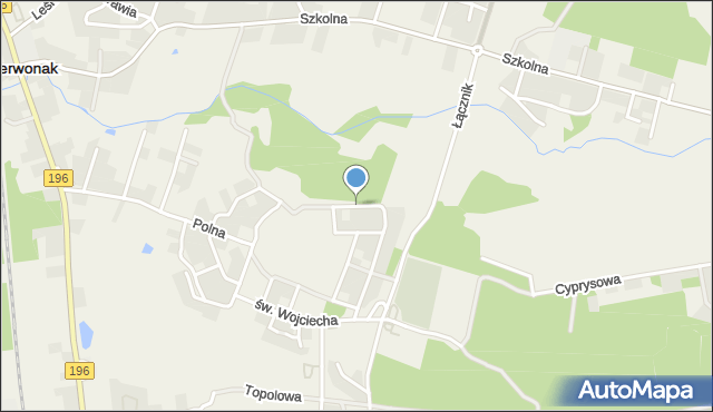 Czerwonak, Króla Jana III Sobieskiego, mapa Czerwonak