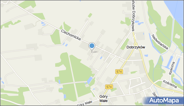 Dobrzyków, Krokusowa, mapa Dobrzyków