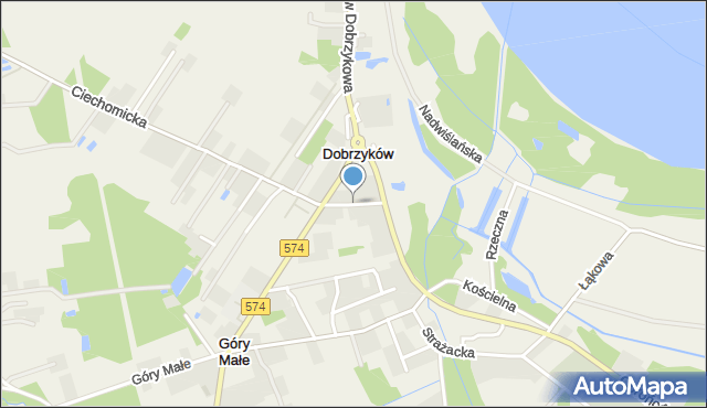 Dobrzyków, Krótka, mapa Dobrzyków