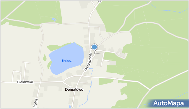 Domatowo, Krótka, mapa Domatowo