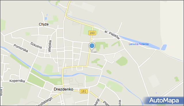 Drezdenko, Króla Bolesława Chrobrego, mapa Drezdenko