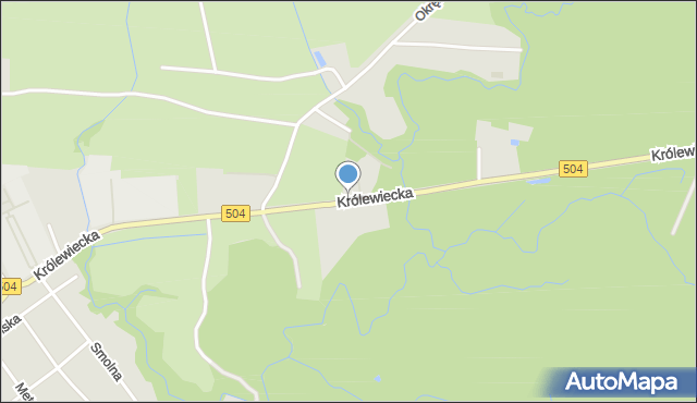 Elbląg, Królewiecka, mapa Elbląga