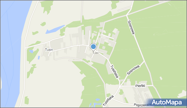 Gąsiorowo gmina Serock, Krótka, mapa Gąsiorowo gmina Serock