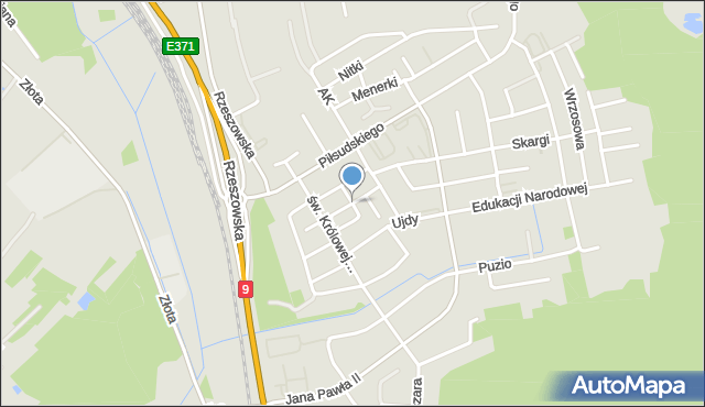 Głogów Małopolski, Krasickiego Ignacego, bp., mapa Głogów Małopolski