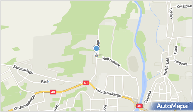 Głuchołazy, Króla Bolesława Chrobrego, mapa Głuchołazy