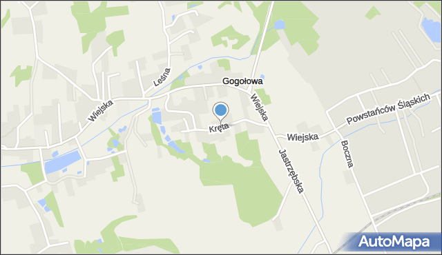 Gogołowa, Kręta, mapa Gogołowa