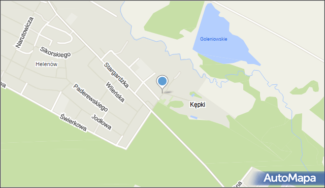 Goleniów, Króla Bolesława Chrobrego, mapa Goleniów