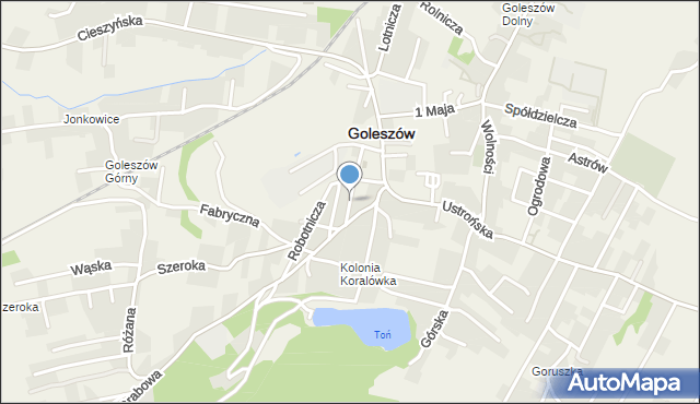 Goleszów powiat cieszyński, Krótka, mapa Goleszów powiat cieszyński