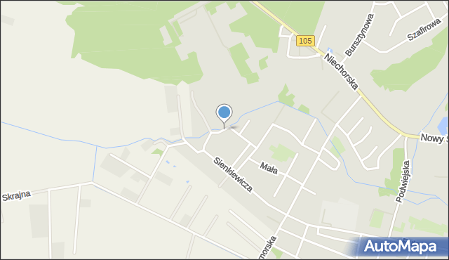 Gryfice, Kraszewskiego Józefa Ignacego, mapa Gryfice