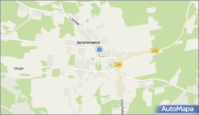 Jaromirowice, Krzywa, mapa Jaromirowice