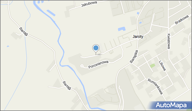 Jaroty, Kryształowa, mapa Jaroty