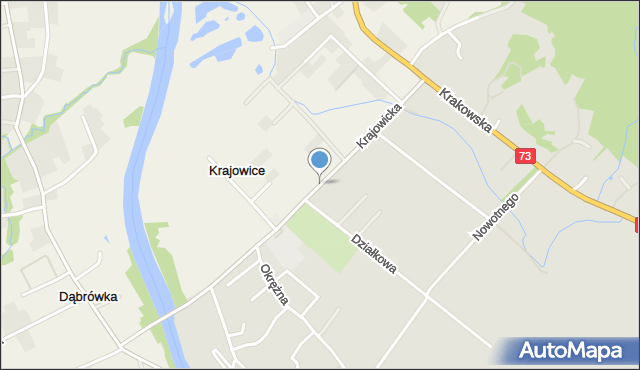 Jasło, Krajowicka, mapa Jasła