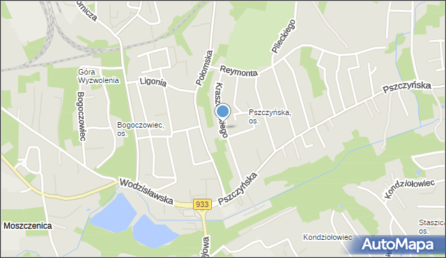 Jastrzębie-Zdrój, Kraszewskiego Józefa Ignacego, mapa Jastrzębie-Zdrój