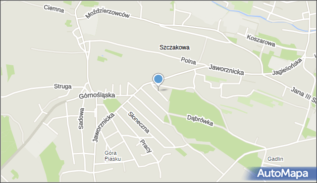 Jaworzno, Kraszewskiego Józefa Ignacego, mapa Jaworzno