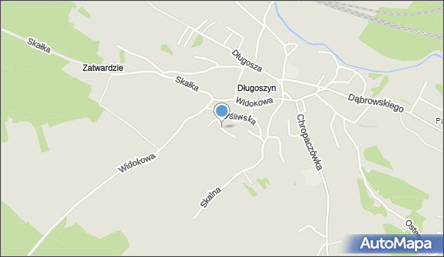 Jaworzno, Kręta, mapa Jaworzno