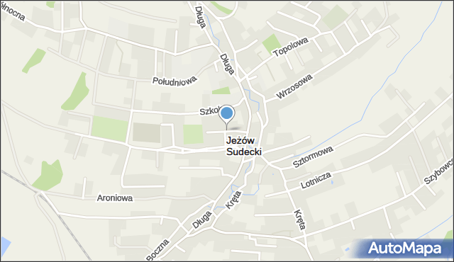 Jeżów Sudecki, Krótka, mapa Jeżów Sudecki