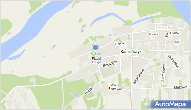 Kamieńczyk gmina Wyszków, Królikowskiego Leona, mapa Kamieńczyk gmina Wyszków