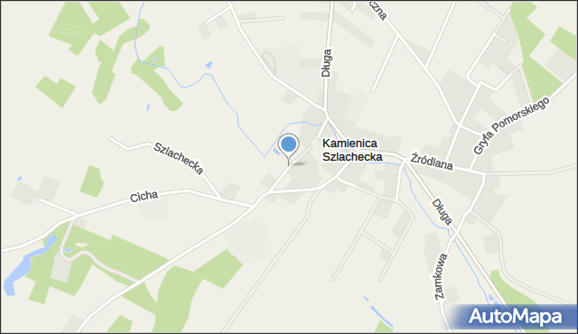 Kamienica Szlachecka, Krótka, mapa Kamienica Szlachecka