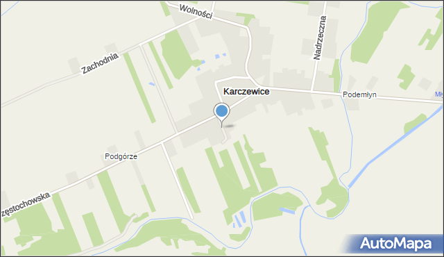 Karczewice, Krótka, mapa Karczewice