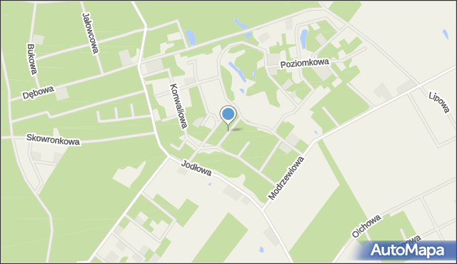 Karczewko, Krokusowa, mapa Karczewko