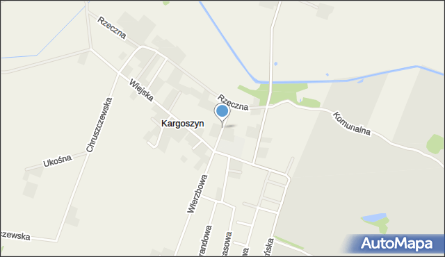 Kargoszyn, Krótka, mapa Kargoszyn