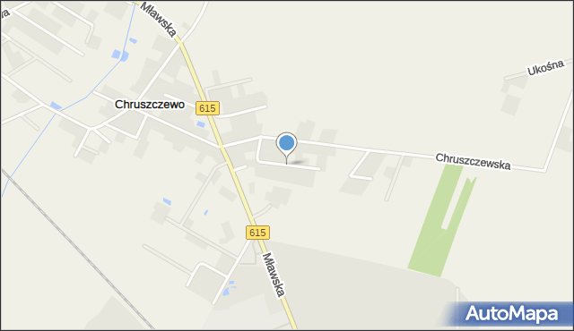 Kargoszyn, Krzywa, mapa Kargoszyn