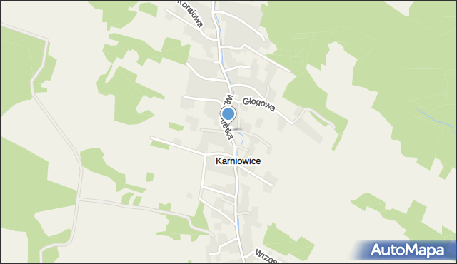 Karniowice gmina Trzebinia, Króla Władysława Łokietka, mapa Karniowice gmina Trzebinia
