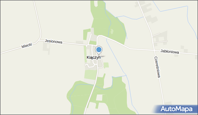 Kiączyn, Krótka, mapa Kiączyn