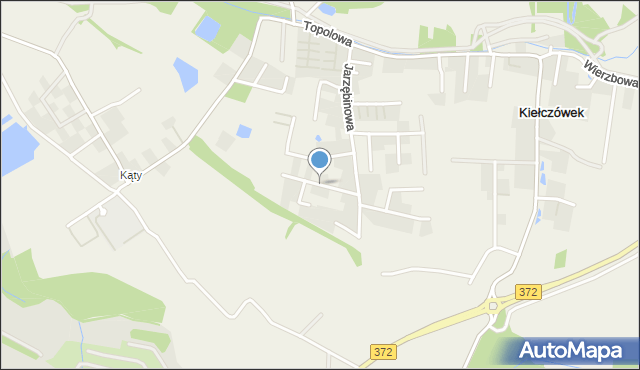 Kiełczówek, Krokusowa, mapa Kiełczówek