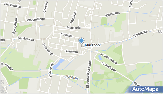 Kluczbork, Krakowska, mapa Kluczbork