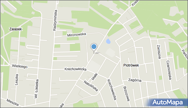 Kobyłka, Kraszewska, mapa Kobyłka