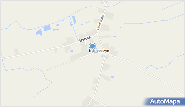Kokoszczyn gmina Tarnowo Podgórne, Krótka, mapa Kokoszczyn gmina Tarnowo Podgórne