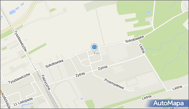 Kolbuszowa, Króla Bolesława Chrobrego, mapa Kolbuszowa