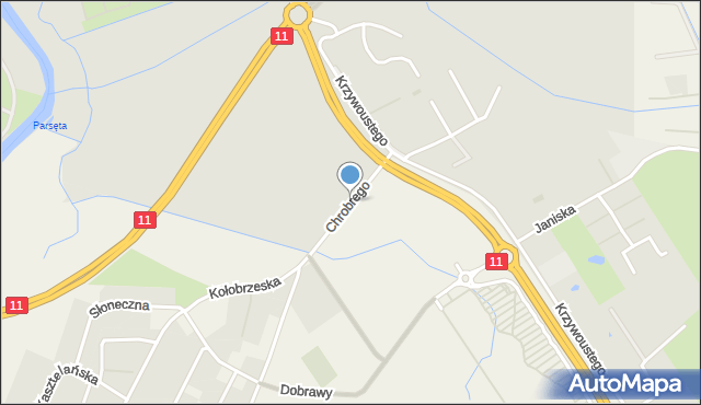 Kołobrzeg, Króla Bolesława Chrobrego, mapa Kołobrzegu