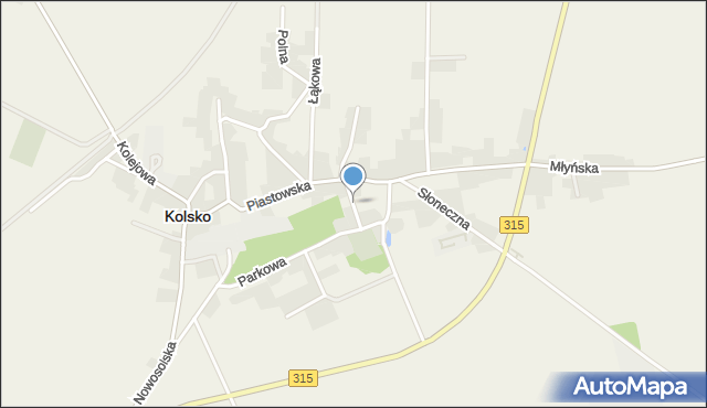 Kolsko, Krótka, mapa Kolsko