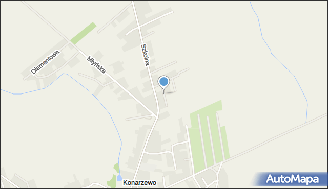Konarzewo gmina Dopiewo, Krokusowa, mapa Konarzewo gmina Dopiewo