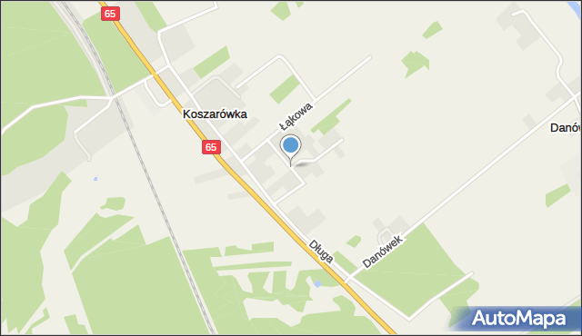 Koszarówka gmina Grajewo, Krótka, mapa Koszarówka gmina Grajewo