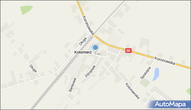 Kotomierz, Krótka, mapa Kotomierz
