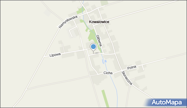 Kowalowice, Kręta, mapa Kowalowice